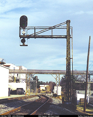 C&O Railway signal: EE Crozet (EAS)